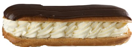 A picture of an eclair
